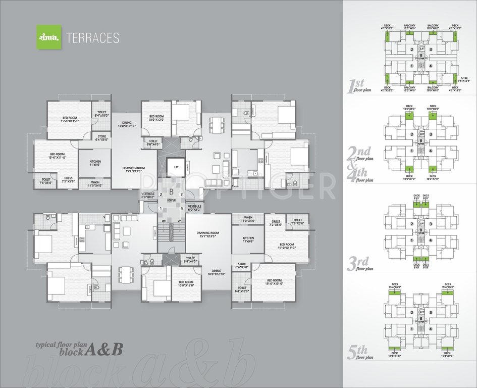  terraces Block A Cluster Plan