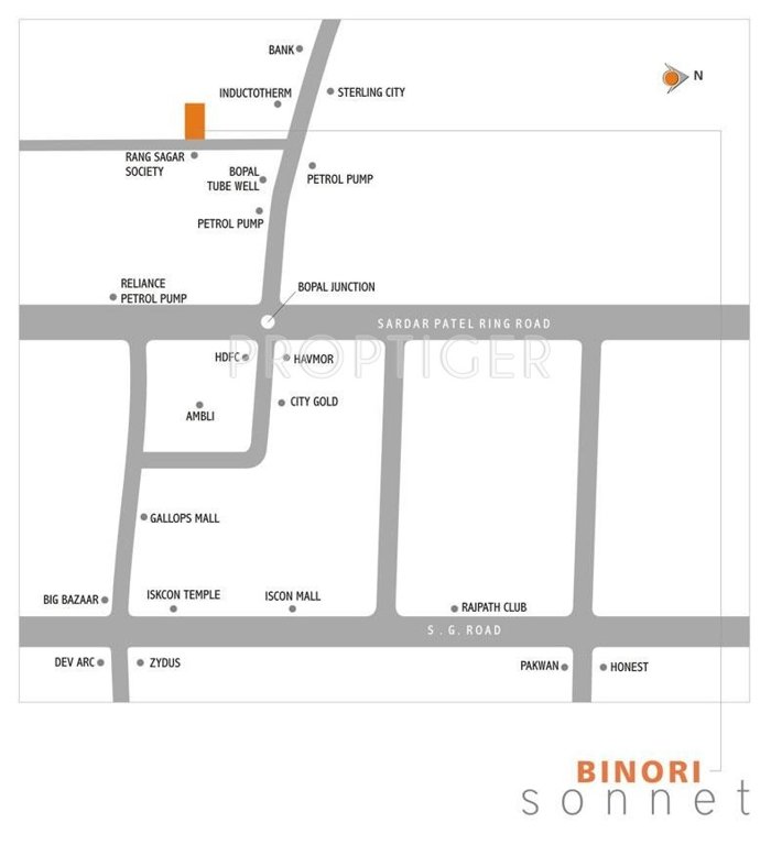  sonnet Images for Location Plan of Binori Sonnet