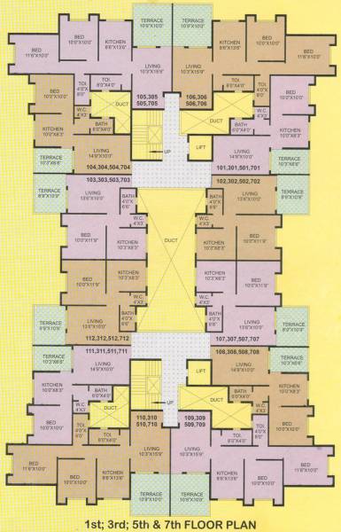 Images for Cluster Plan of Rohan Construction Rutej Nest