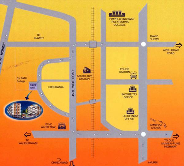 Images for Location Plan of Rohan Construction Rutej Nest