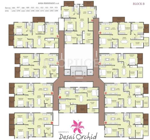  desai-orchid Images for Cluster Plan of Adithya Desai Orchid