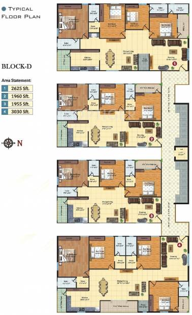  gayathri-hills Wing C Cluster Plan