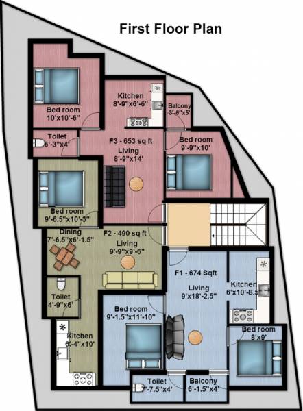 Images for Cluster Plan of Geejay Bhogar Flats