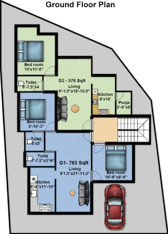 Images for Cluster Plan of Geejay Bhogar Flats