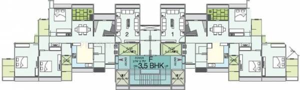  aura Tower F Cluster Plan
