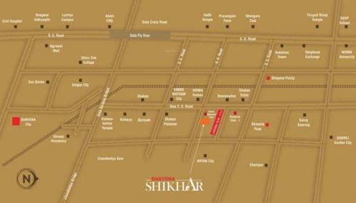  shikhar Images for Location Plan of Shayona Shikhar