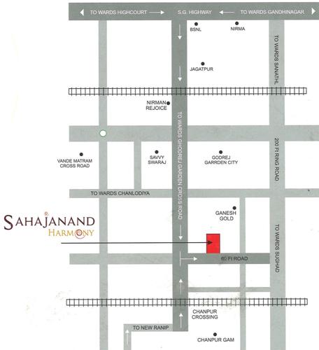 harmony Images for Location Plan of Sahajanand Harmony