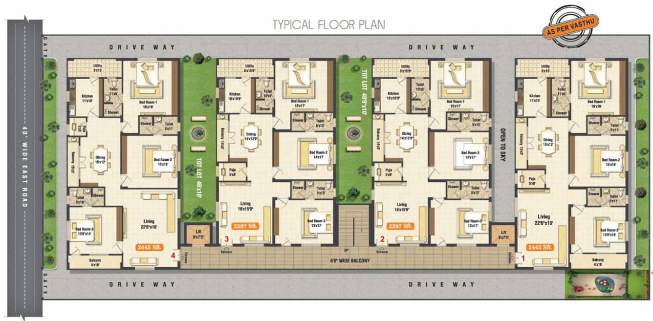 Images for Cluster Plan of Primark Elite Heights