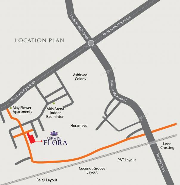  flora Images for Location Plan of Ashwini Flora