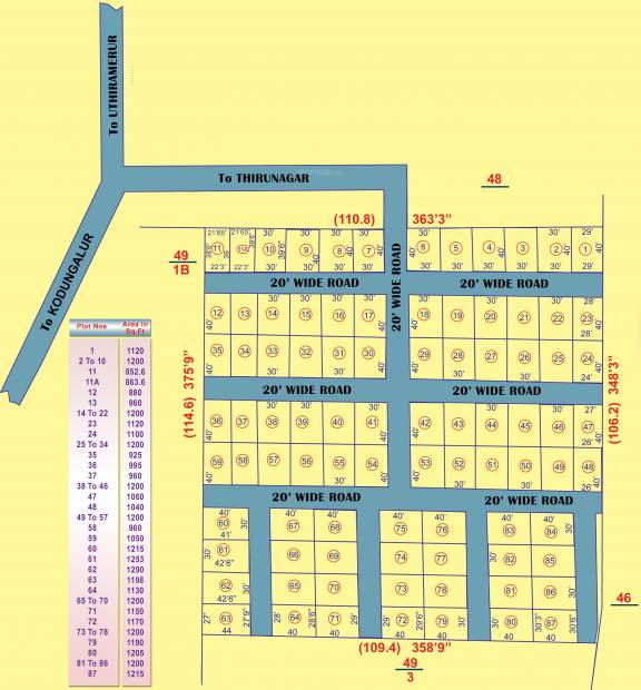 Images for Layout Plan of Sky Home Enterprises Thiru Nagar