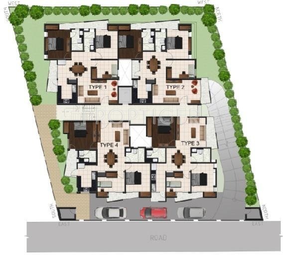  corals Images for Layout Plan of Omega Corals