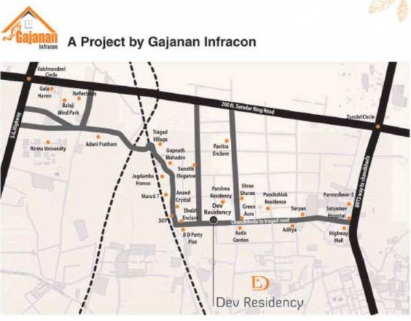  dev-residency Images for Location Plan of Gajanan Dev Residency