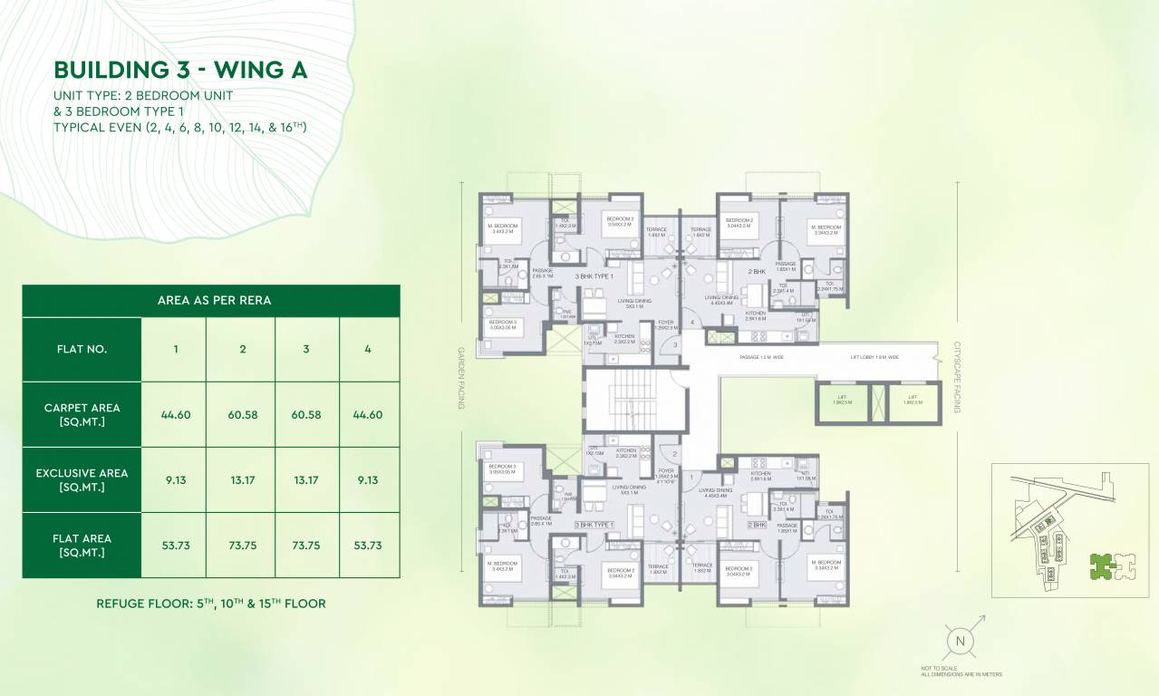 greens Godrej Greens B3 A Typical Cluster Plan