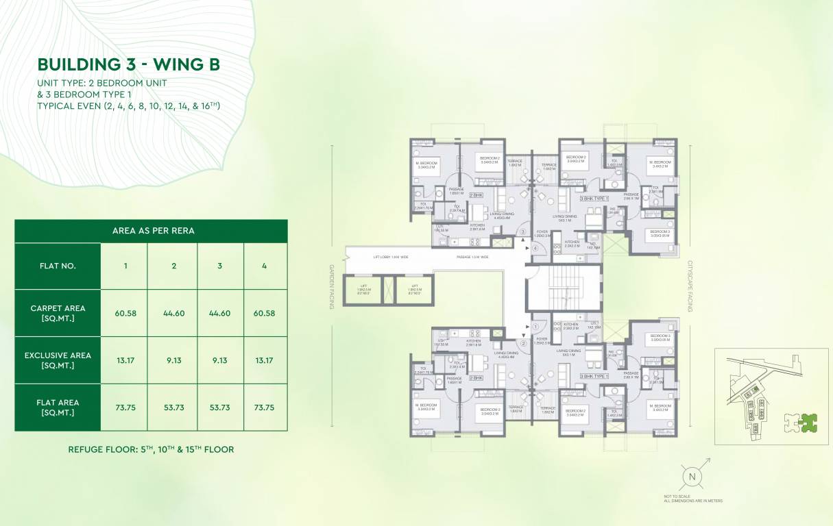 greens Godrej Greens B3 B Typical Cluster Plan