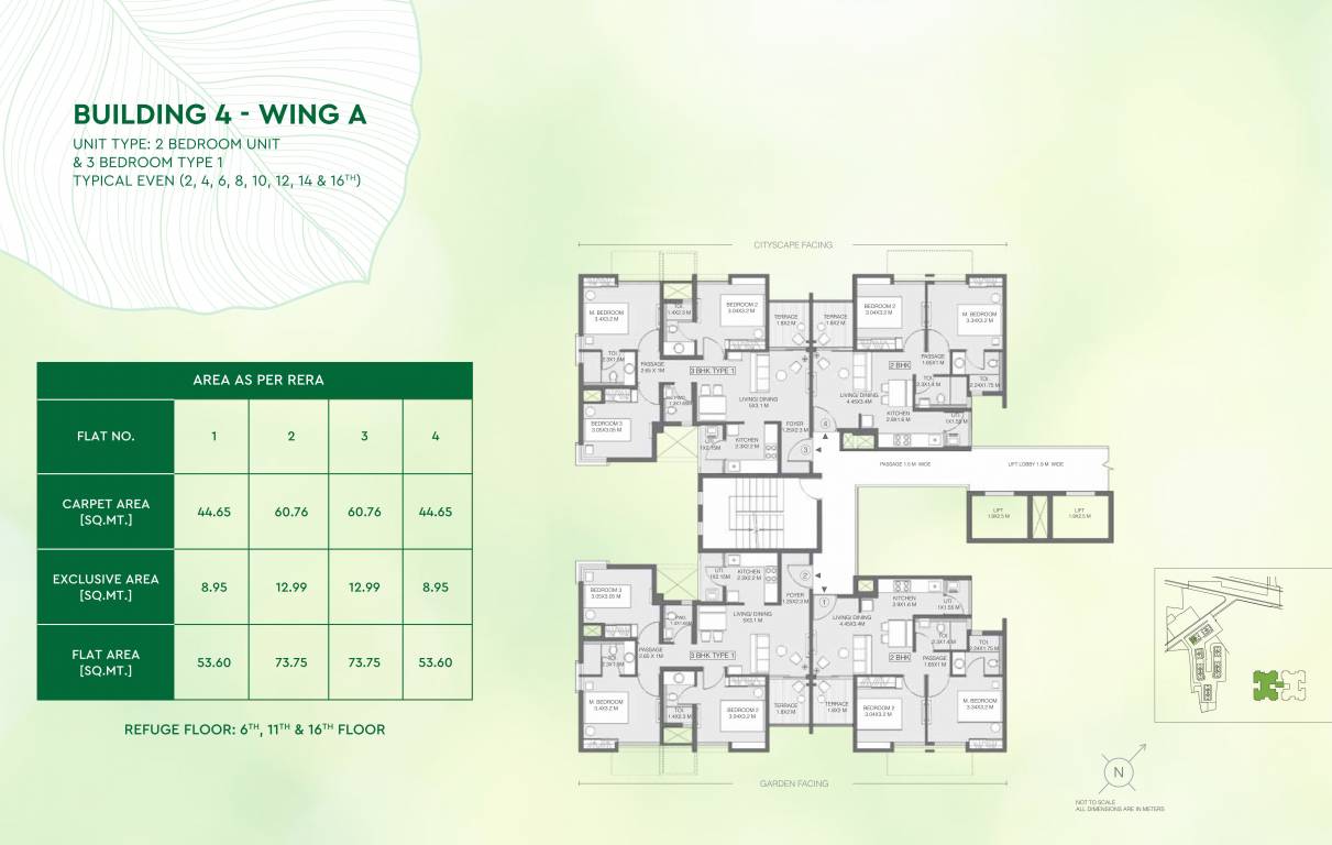 greens Godrej Greens B4 A Typical Cluster Plan