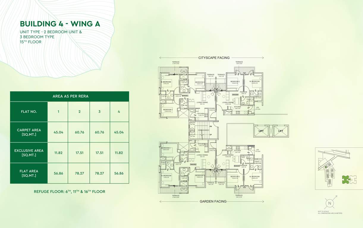 greens Godrej Greens B4 Cluster Plan For 15th Floor