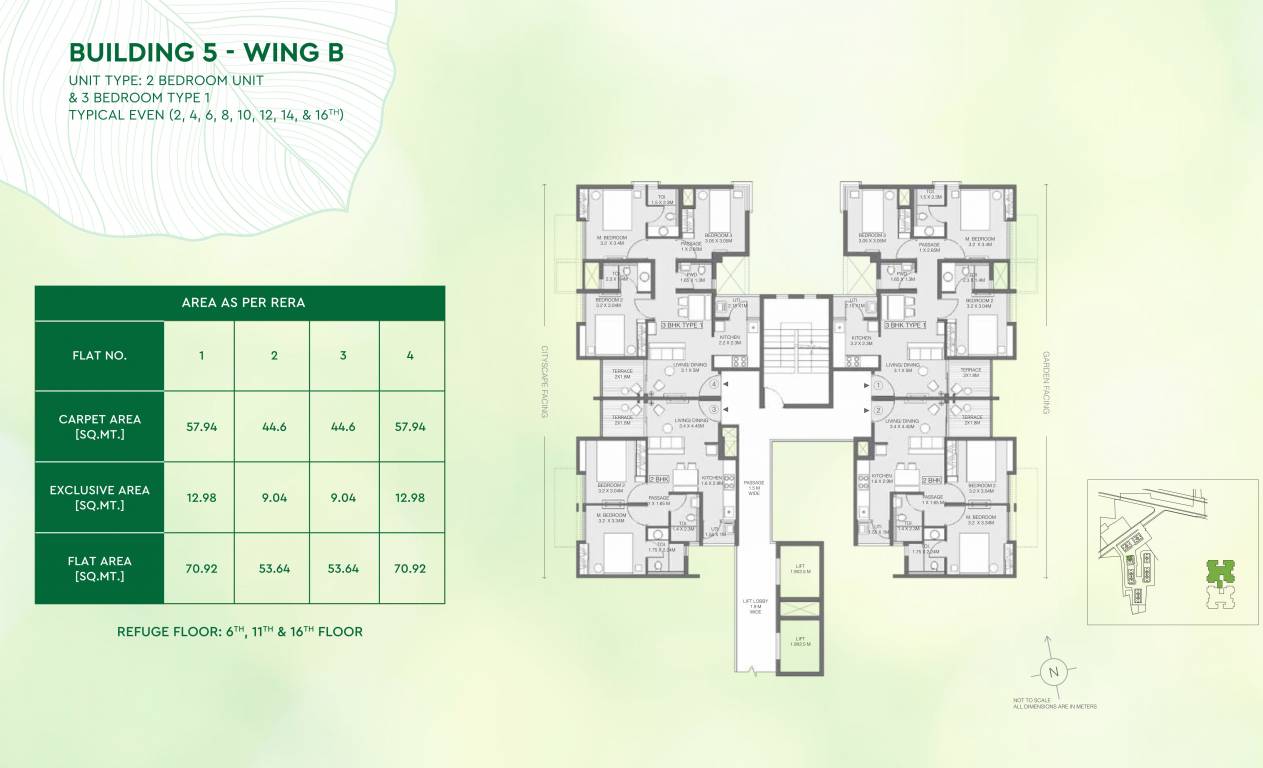 greens Godrej Greens B5 B Typical Cluster Plan
