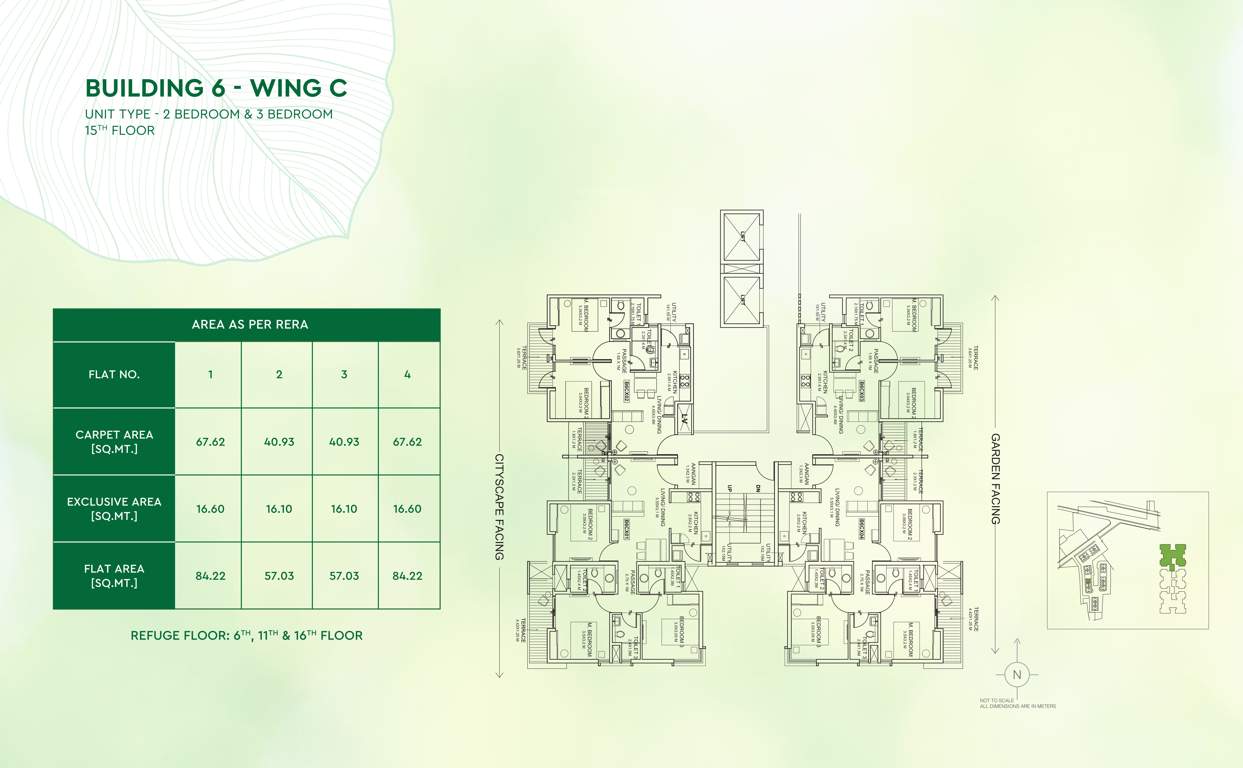 greens Godrej Greens B6 Cluster Plan For 15th Floor