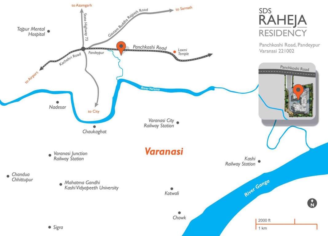 sds raheja residency Images for Location Plan of S Raheja SDS Raheja Residency