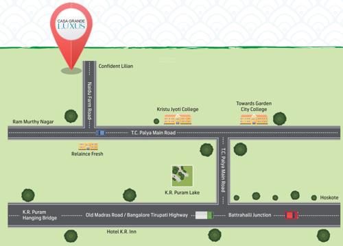  luxus-apartments Images for Location Plan of Casagrand Luxus Apartments