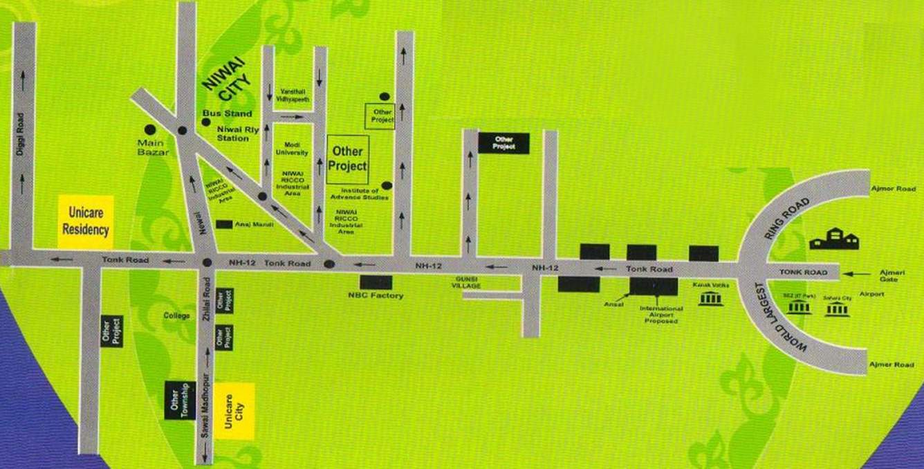 Images for Location Plan of Unicare Unicare Residency Phase II And III