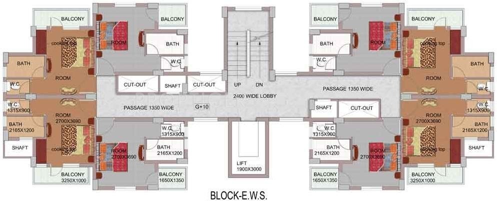 whispering heights Block E.W.S Cluster Plan