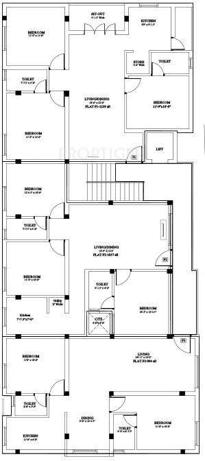 Images for Cluster Plan of Ganga Aashika Apartments