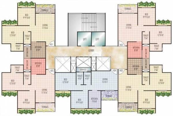 Images for Cluster Plan of Sunny Buildtech Orchid Heights
