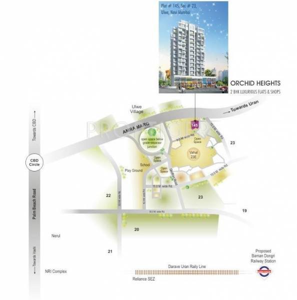 Sunny Buildtech Orchid Heights Location Plan