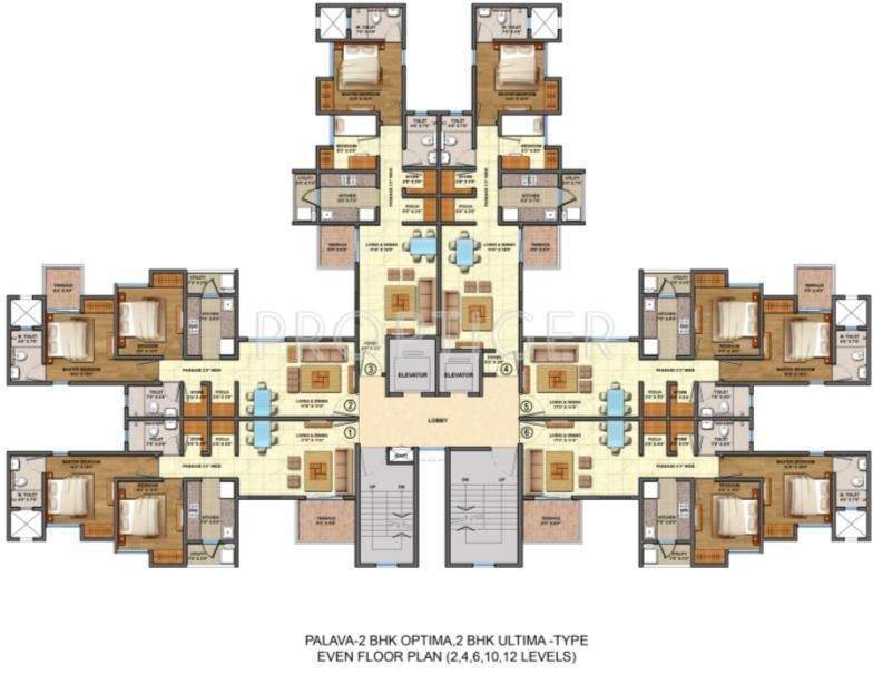  palava lakeshore greens Casa Porto Tower A Cluster Plan