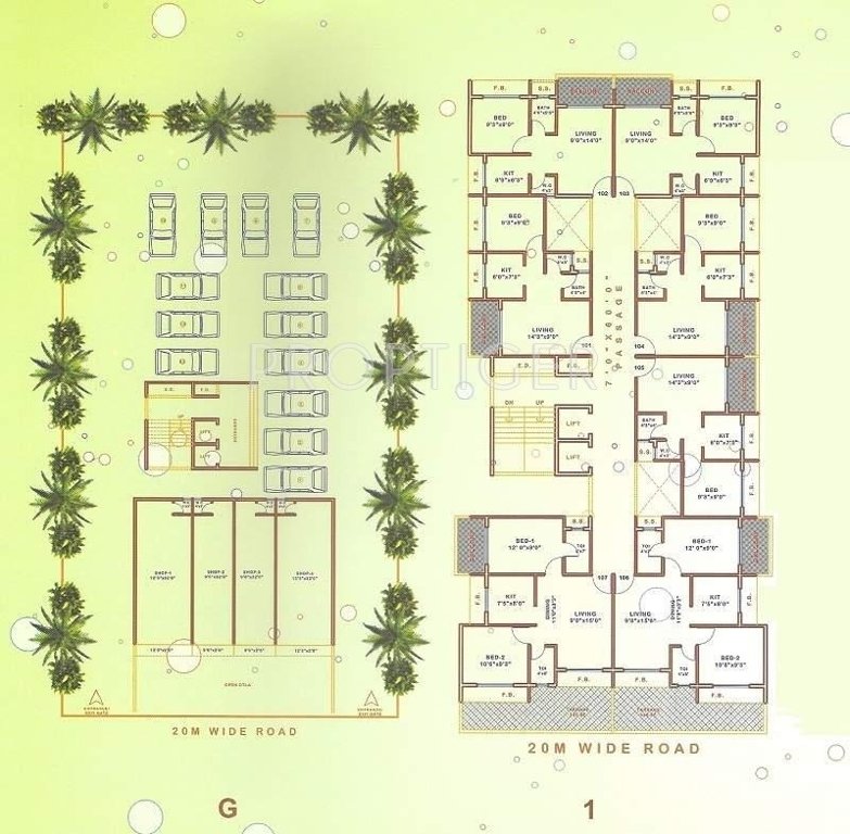 Images for Cluster Plan of Sai Enterprises Swaminarayan Complex