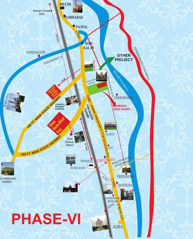 Images for Location Plan of Unicare Shri Banke Bihari Kunj