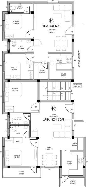 Images for Cluster Plan of Ganga Chennai Sai Kalp Niketan Apartments