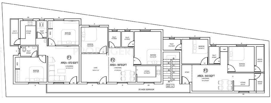 Images for Cluster Plan of Ganga Chennai Sai Kalp Niketan Apartments