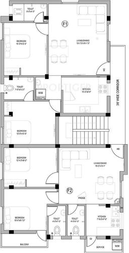 Images for Cluster Plan of Ganga Chennai Sai Kalp Niketan Apartments