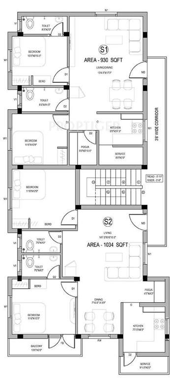 Images for Cluster Plan of Ganga Chennai Sai Kalp Niketan Apartments