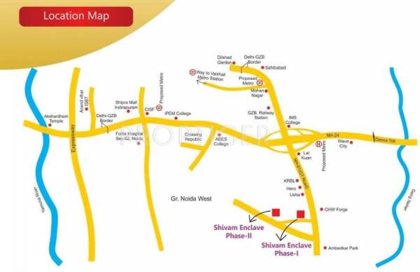 Location Plan Salvos Shivam Enclave Phase 2 Location Plan