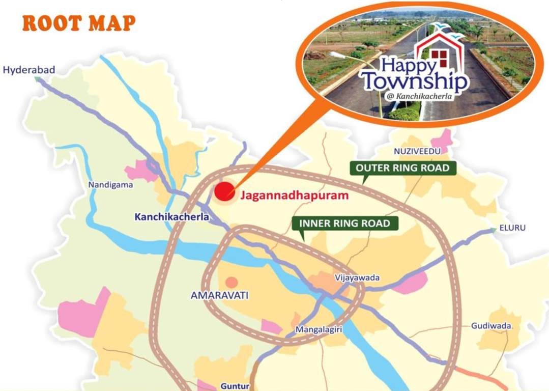 Images for Location Plan of Reputed Builder Happy Township