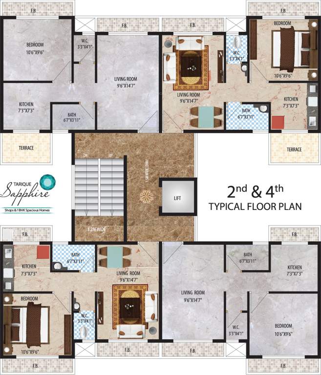 Images for Cluster Plan of Kohinoor Tarique Sapphire