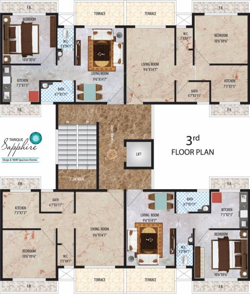 Images for Cluster Plan of Kohinoor Tarique Sapphire