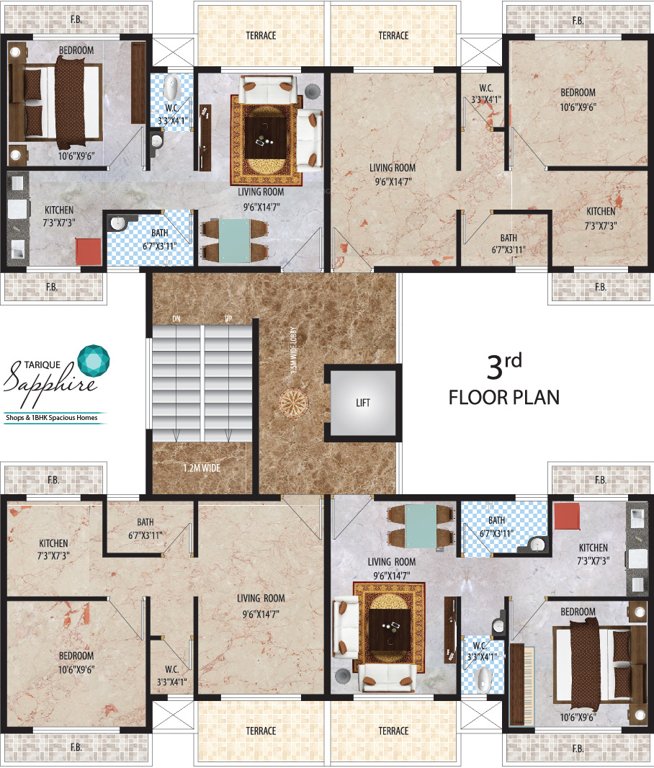 Images for Cluster Plan of Kohinoor Tarique Sapphire