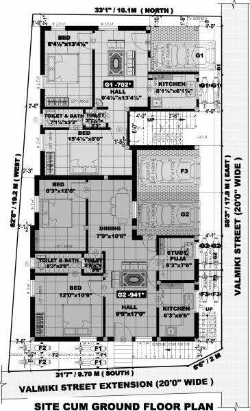  sri-padmavathi Sri Padmavathi Cluster Plan for Ground Floor