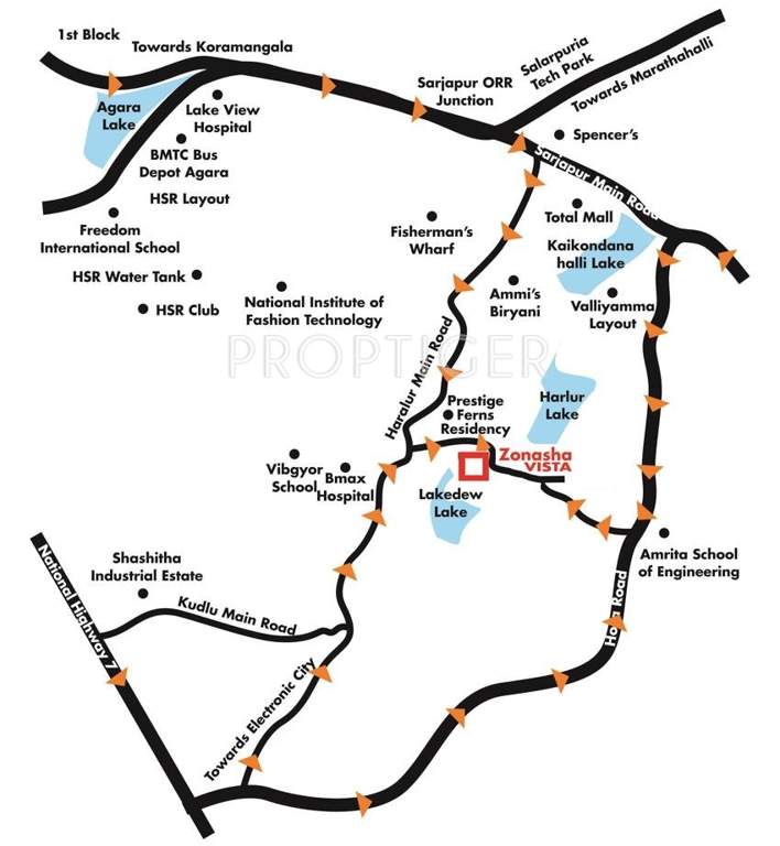  vista Images for Location Plan of Zonasha Vista