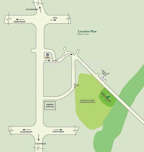 Images for Location Plan of Indus Indu Aranya Villas Images for Location Plan of Indus Indu Aranya Villas