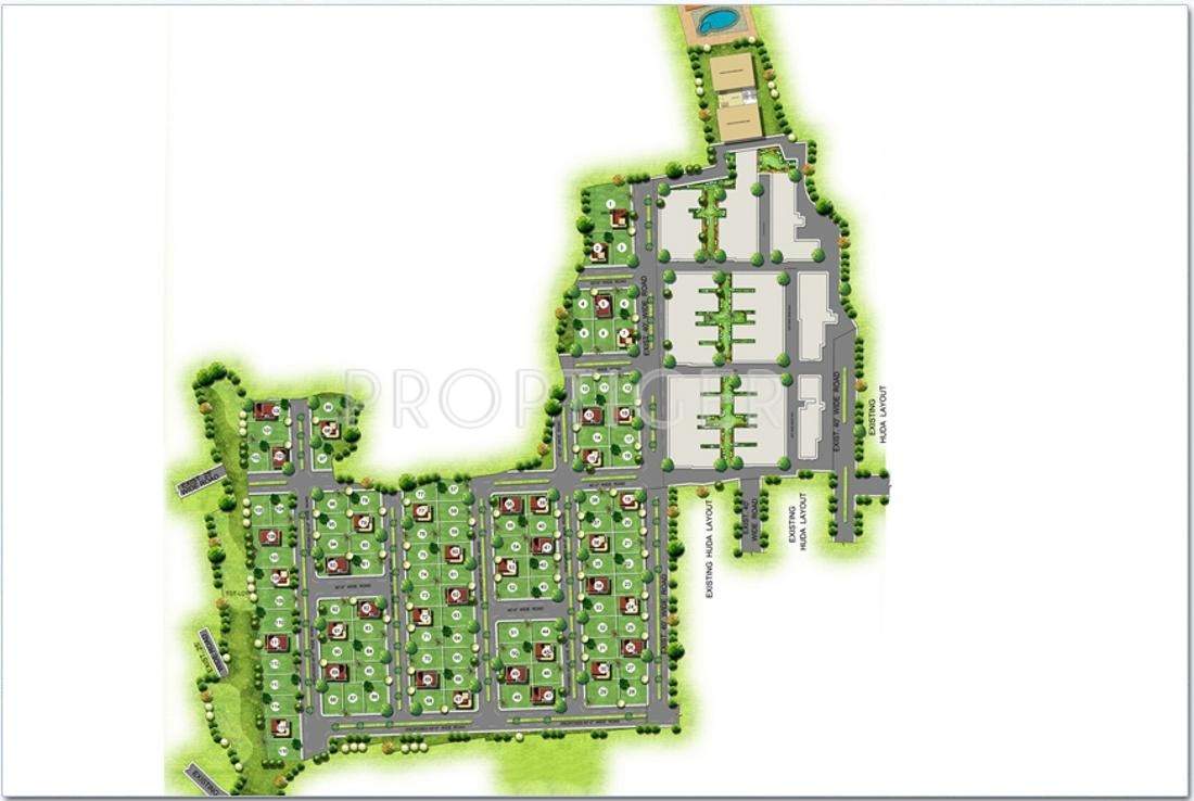SBC Infra Projects Pristine Place Layout Plan