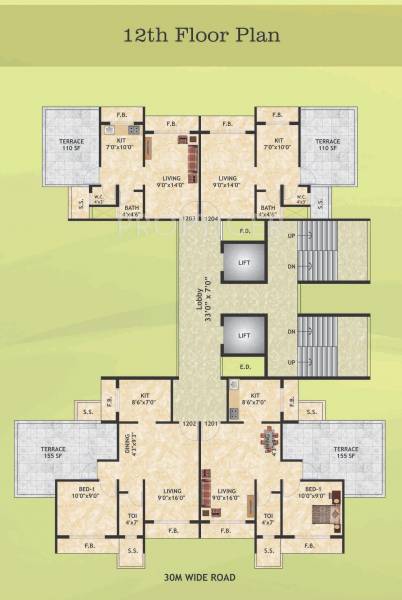 Images for Cluster Plan of Galaxy Krishna Tower