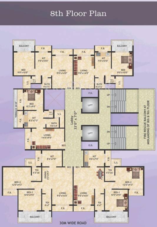 Images for Cluster Plan of Galaxy Krishna Tower