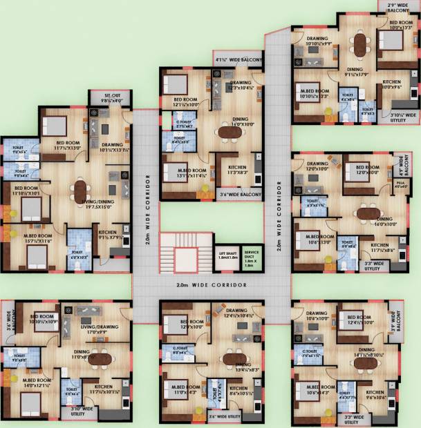 Images for Cluster Plan of Transcon Lakshmi Narasimha Residency