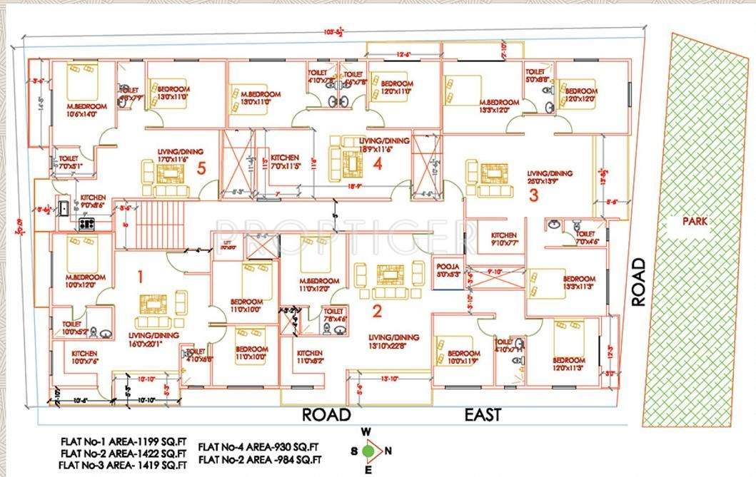  pride Images for Cluster Plan of Tirumala Pride