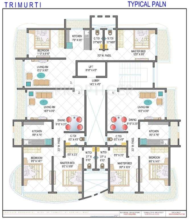 Images for Cluster Plan of Aditya Developers Mumbai Trimurti
